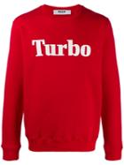Msgm Turbo Print Sweatshirt - Red