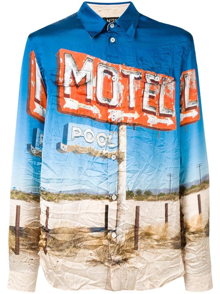 No21 Motel Shirt - Blue
