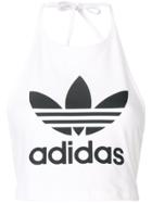 Adidas Logo Halterneck Top - White
