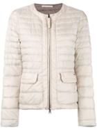 Woolrich - Contrast Padded Jacket - Women - Polyamide/feather/duck Feathers - Xs, Blue, Polyamide/feather/duck Feathers