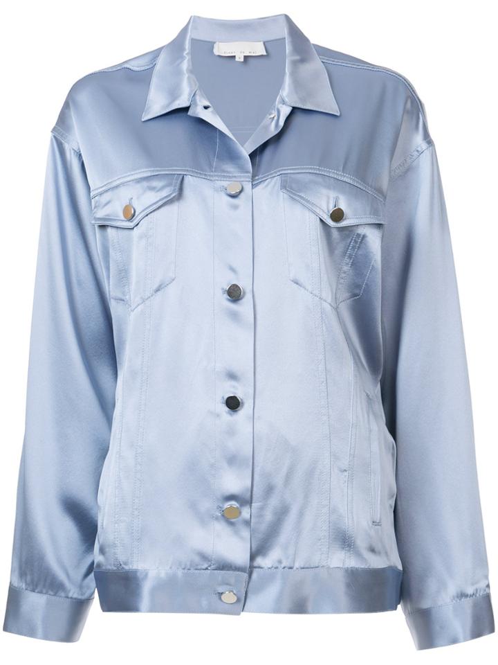 Fleur Du Mal Oversized Jacket - Blue