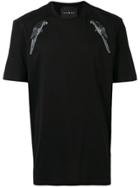 John Richmond Coric Embellished Patch T-shirt - Black