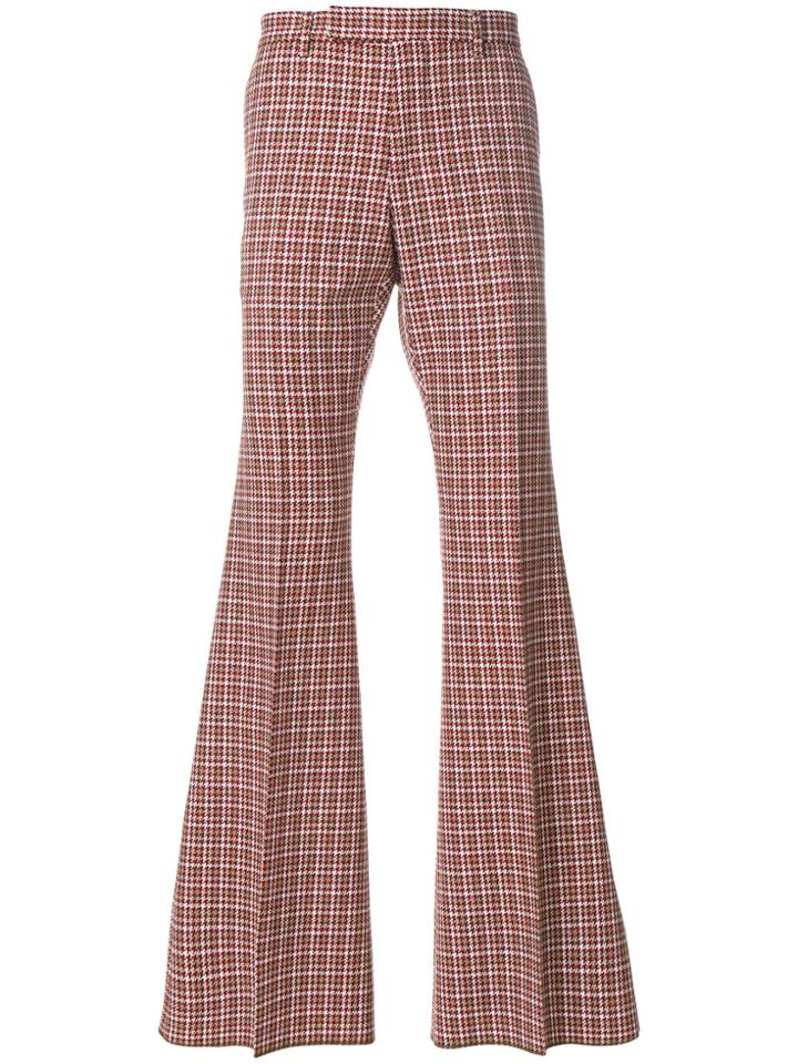 Gucci Check Flared Trousers - Multicolour