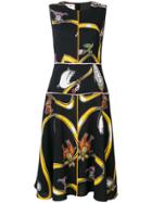 Marni Printed Sleeveless Midi Dress - Black