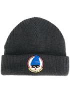Moncler Grenoble Patch Beanie Hat - Grey