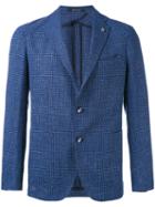 Tagliatore - Classic Blazer - Men - Silk/linen/flax/polyamide/wool - 48, Blue, Silk/linen/flax/polyamide/wool