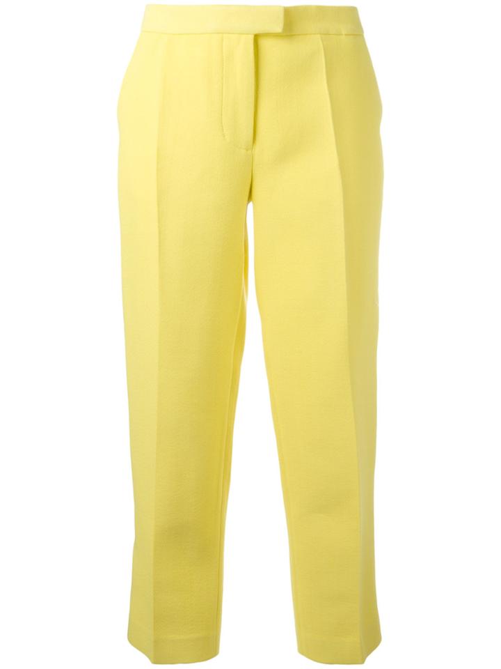 3.1 Phillip Lim Tailored Cropped Trousers - Yellow & Orange