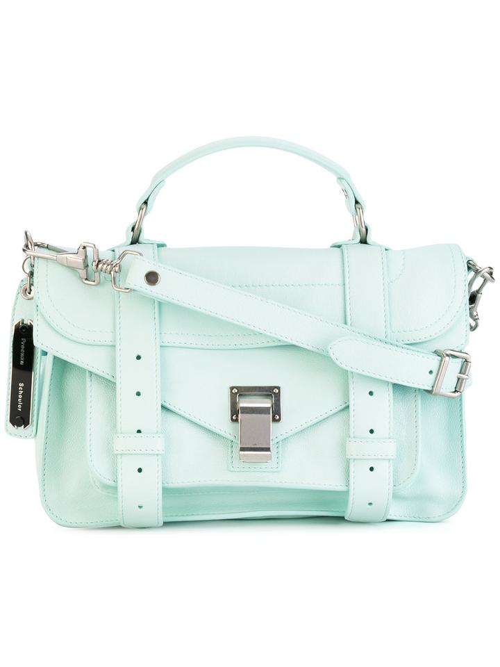 Ps1 Tiny Shoulder Bag - Women - Leather - One Size, Blue, Leather, Proenza Schouler