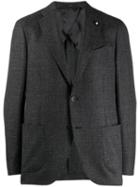Lardini Classic Wool Blazer - Black