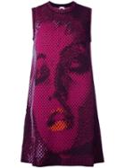 M Missoni Face Print Tank Dress, Women's, Size: 40, Black, Cotton/polyamide