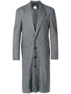 Maison Margiela Layered Placket Long Coat - Grey