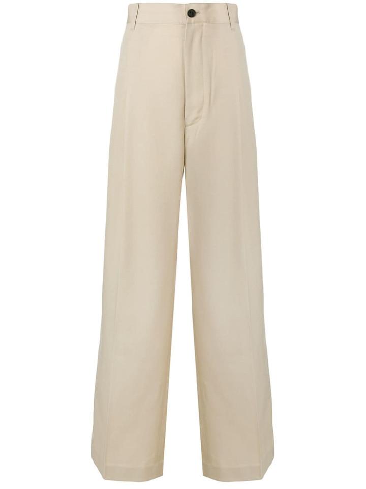 Ambush High-waisted Flare Trousers - Neutrals