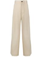 Ambush High-waisted Flare Trousers - Neutrals