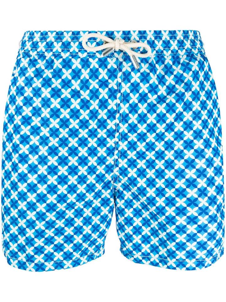 Mc2 Saint Barth Lightning Micro Fantasy Swim Shorts - Blue