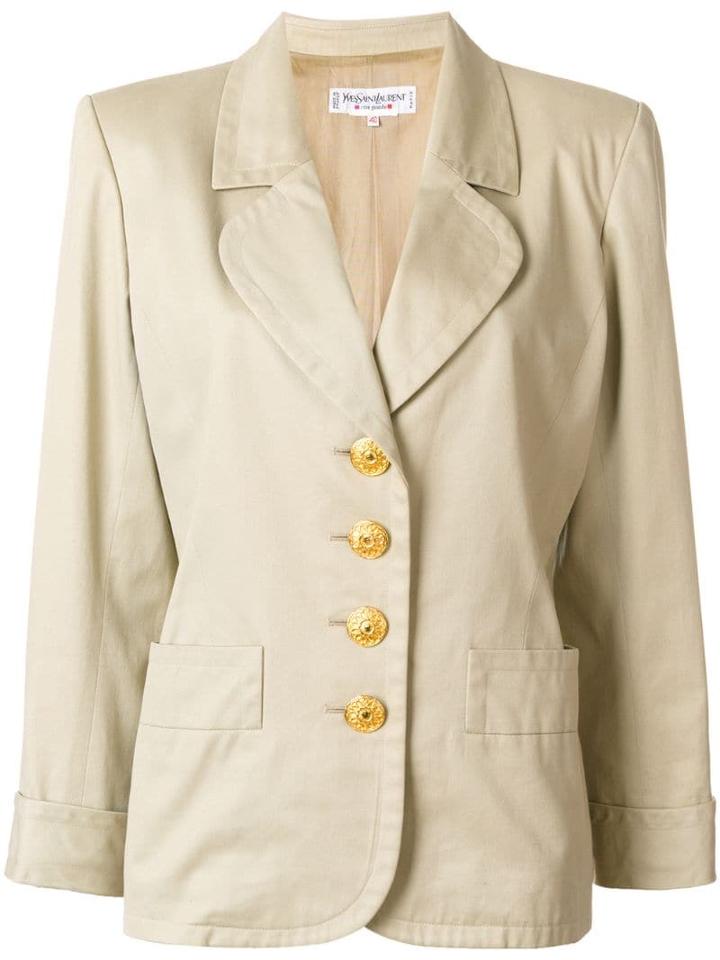 Yves Saint Laurent Pre-owned Buttoned Jacket - Black