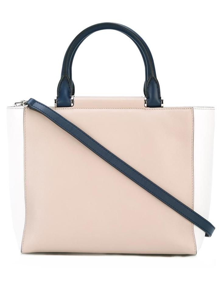 Max Mara - Colour Block Tote - Women - Calf Leather/nylon/polyurethane - One Size, Women's, Nude/neutrals, Calf Leather/nylon/polyurethane