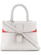 Delvaux Brilliant Mm Tote, Women's, Grey, Calf Leather