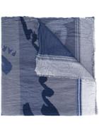 Kenzo Printed Scarf - Blue