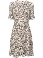 Altuzarra Leopard Print Flared Dress - Brown