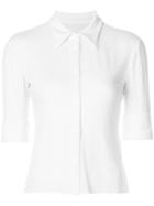 Mm6 Maison Margiela Cropped Fitted Shirt - White