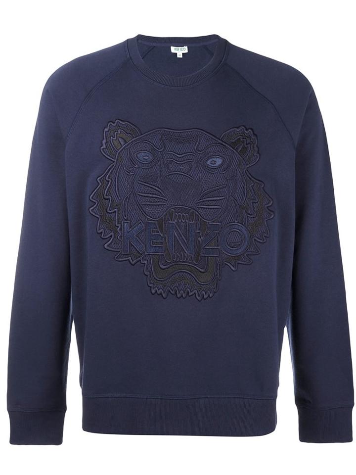 Kenzo 'tiger' Sweatshirt, Men's, Size: Xs, Blue, Cotton