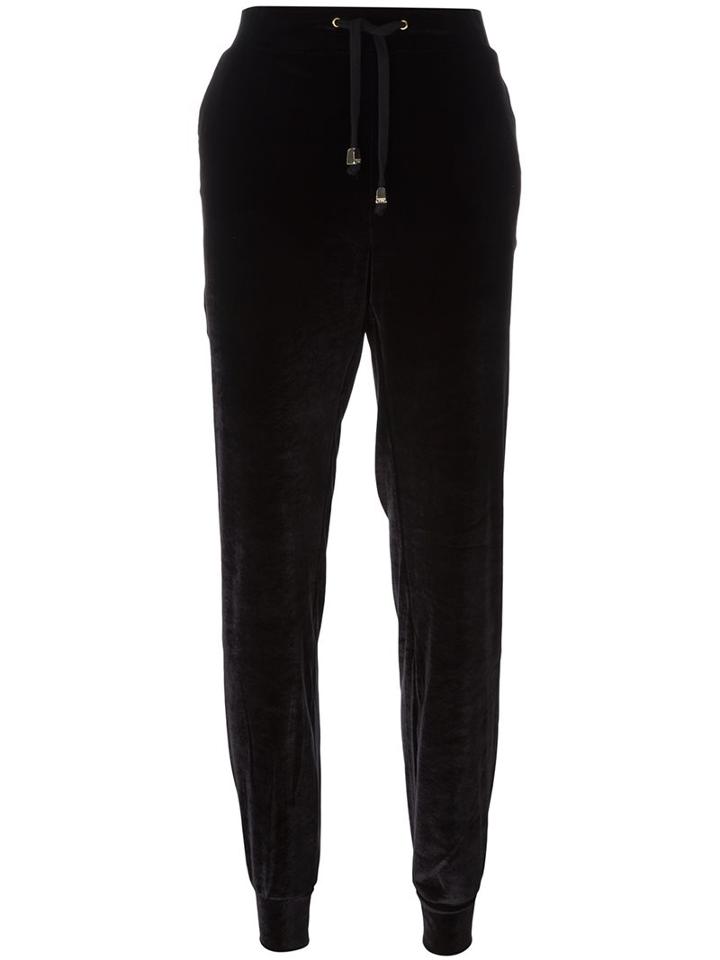 Versace Jeans Tapered Velour Track Pants
