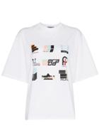 Prada Multicolour Print Short Sleeve T-shirt - White