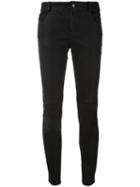 Pihakapi - Skinny Trousers - Women - Cotton/lamb Skin/spandex/elastane - 40, Black, Cotton/lamb Skin/spandex/elastane