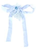 Martha Medeiros Embellished Brooch, Women's, Blue, Silk/cotton