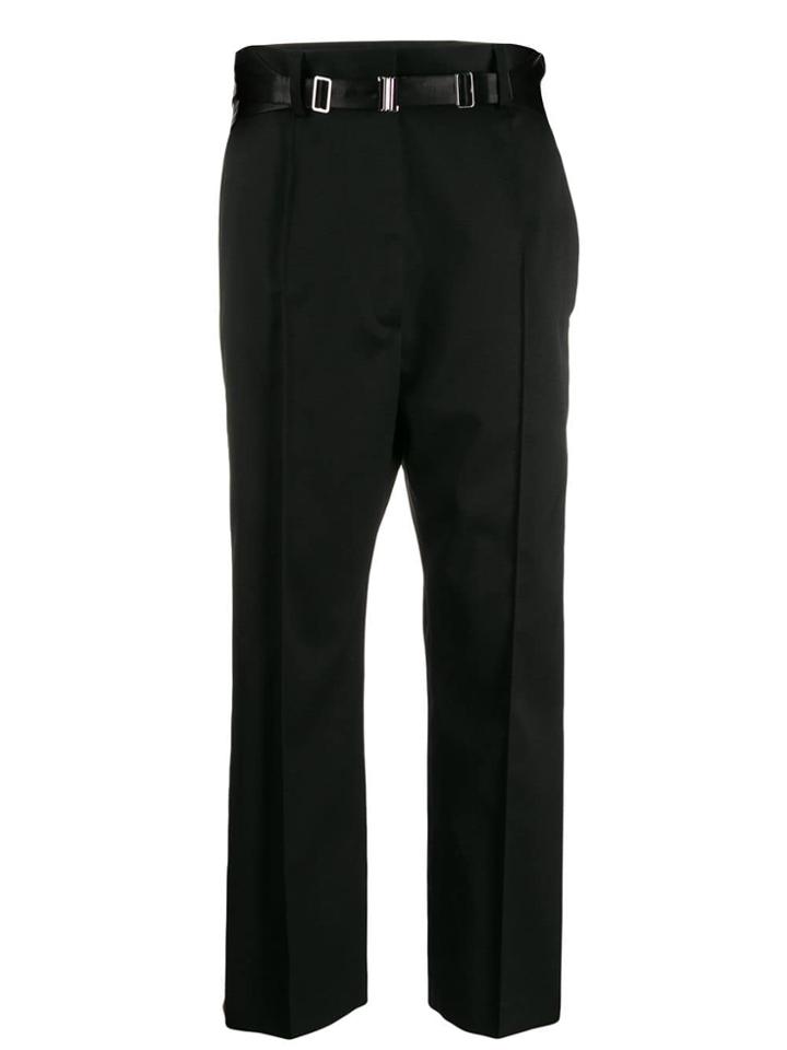 Mm6 Maison Margiela Belted Tailored Trousers - Black