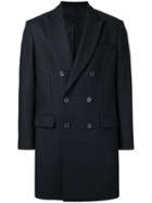 Ami Alexandre Mattiussi - Double-breasted Coat - Men - Virgin Wool/polyimide - 48, Blue, Virgin Wool/polyimide