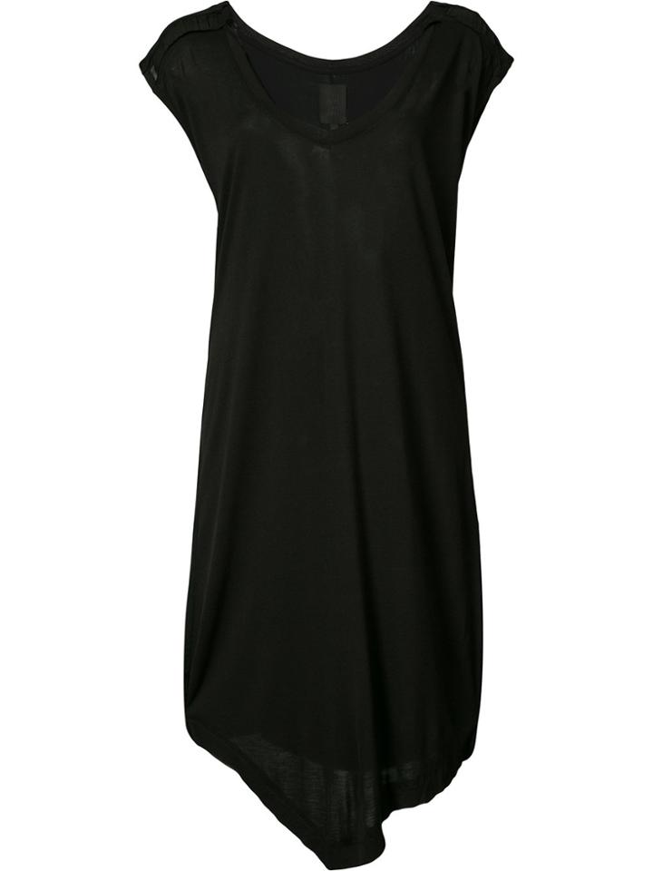 Thom Krom Mesh Sleeve T-shirt Dress - Black