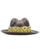 Ibo Maraca - Gypsy King Hat - Women - Straw - M, Black, Straw