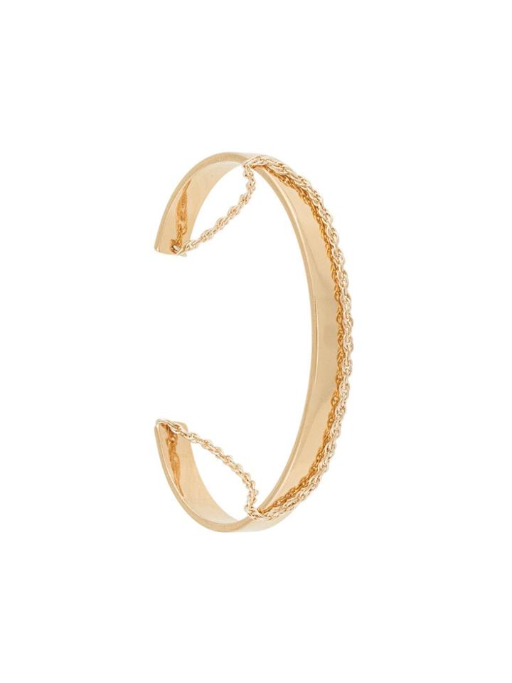 Petite Grand Chain And Cuff Bracelet - Metallic