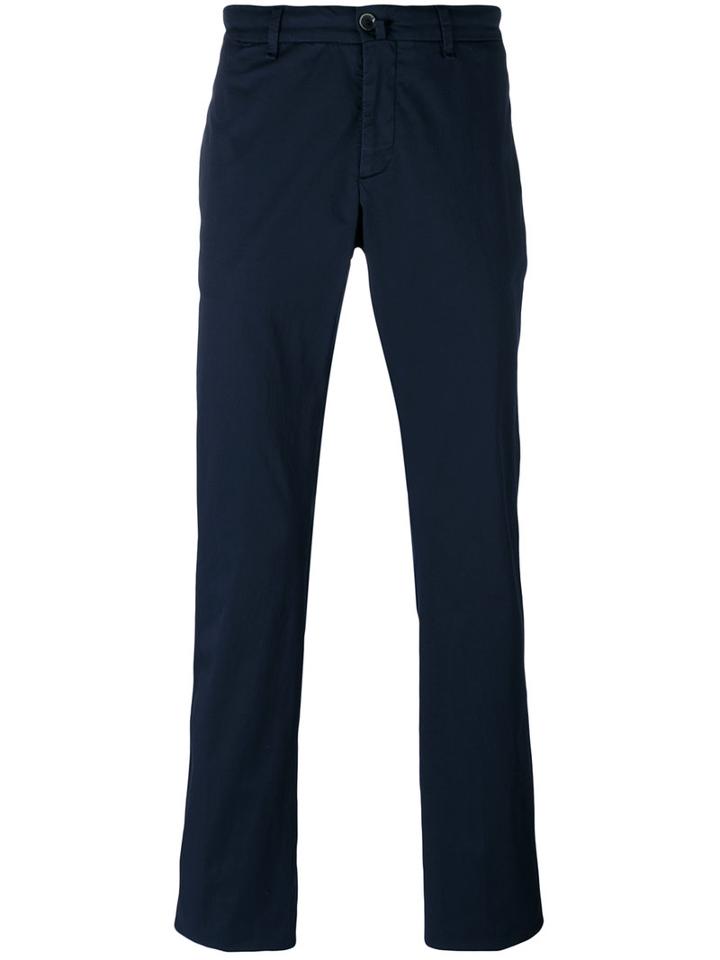 Lardini - Basic Xino Trousers - Men - Cotton/polyester/spandex/elastane - 50, Blue, Cotton/polyester/spandex/elastane