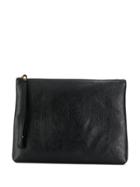 Etro Paisley Embossed Clutch - Black