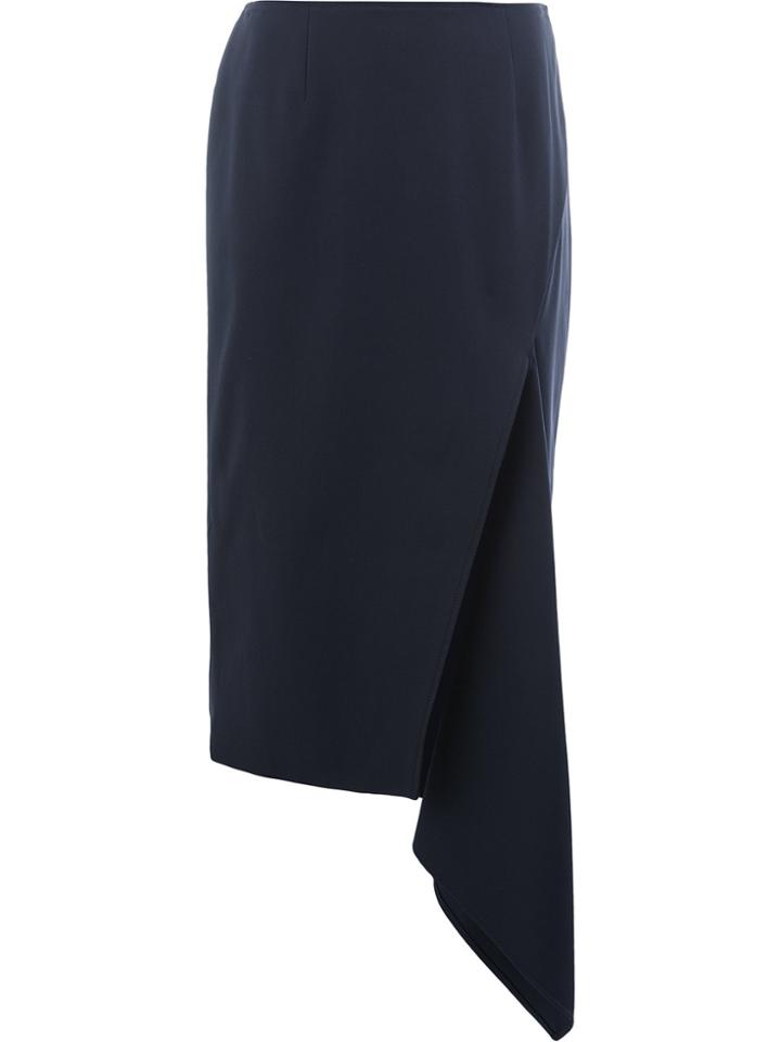 Monse Asymmetric Scarf Skirt - Blue