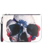 Alexander Mcqueen Skull Print Clutch - Blue