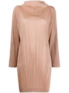 Pleats Please Issey Miyake Micro-pleated Dress - Neutrals