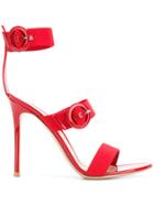 Gianvito Rossi Buckled Sandals - Red