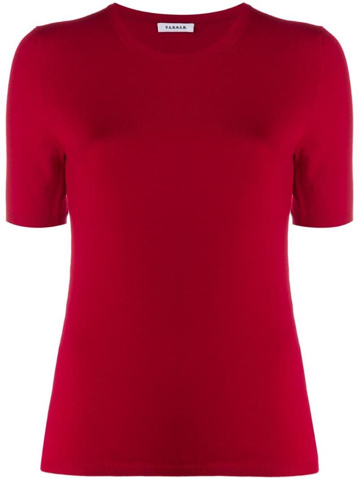P.a.r.o.s.h. Fine Knit T-shirt - Red