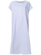 Mm6 Maison Margiela Striped Shirt Dress - Blue