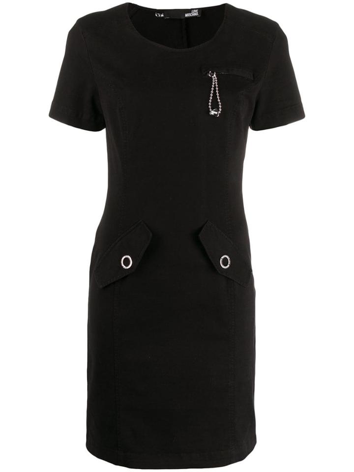 Love Moschino Short Slim-fit Dress - Black