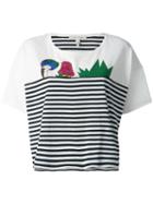 Marc Jacobs - Julie Verhoeven Striped Print T-shirt - Women - Cotton - Xs, Women's, White, Cotton