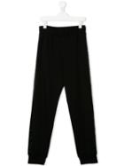 Elisabetta Franchi La Mia Bambina Side Logo Track Pants - Black