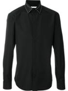 Givenchy Studded Collar Shirt, Men's, Size: 38, Black, Cotton/brass