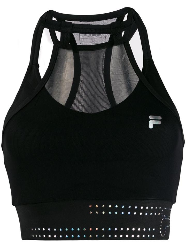 Fila Alessandria Cropped Top - Black
