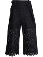 Sacai Guipure Lace Cropped Trousers