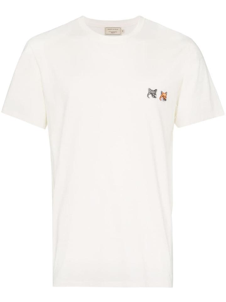 Maison Kitsuné Double Fox Patch T-shirt - White