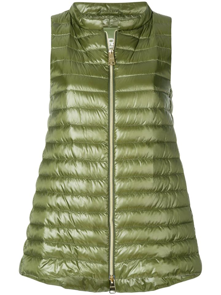 Herno A-line Padded Gilet - Green